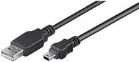 Goobay 50768 USB 2.0 auf USB 2.0 Mini Typ B Kabel 480 Mbits / USB A zu Mini B USB