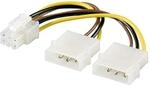 Kabel Stromadapter 2x 5,25" > PCI Express