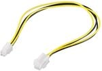 Wentronic Internes Stromkabel 4-polig 0, 37m Schwarz