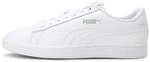 PUMA Unisex Puma Smash v2 L Low-Top, Puma White-Puma White, 46 EU