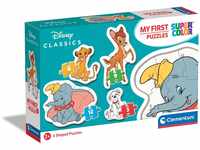 Clementoni 20806 Supercolor Disney Classic – Puzzle 3 + 6 + 9 + 12 Teile ab 2