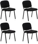 hjh OFFICE 4er Set Besucherstuhl stapelbar XT 600 Konferenzstuhl Stapelstuhl