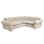 Intex 68575NP &ndash; Aufblasbares Ecksofa Beige, Vinyl, Beige, 257 x 203 x 76 cm