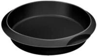 L&eacute;ku&eacute; Klassische Backform, Silikon, rund, 26 cm, schwarz