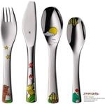 WMF Janosch Kinderbesteck Set 4-teilig, Kinderbesteck Edelstahl, Besteck Kinder...