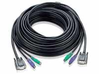 Aten 2L-1020P PS/2" KVM Slim-Line Kabel, 20m