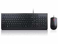 Lenovo Essential Wired Keyboard and Mouse Combo - US Euro, 4X30L79922, Schwarz