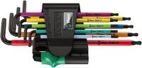 Wera 967 SPKL/9 Torx BO Multicolour Winkelschl&uuml;sselsatz, BlackLaser, 9-teilig,