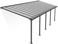 Palram Canopia Olympia Terrassen&uuml;berdachung 3X10 - Gestell aus Alumiuium & 16 mm