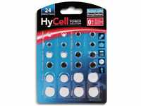 HyCell 24x Knopfzellen-Sparset/Je 2X CR2032 CR2025 CR2016 CR1620 LR41 LR43 LR44...