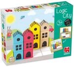 GOULA Logische Stadt - Spiel f&uuml;r Kleinkinder ab 3 Jahren - Holzspielzeug