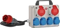 Brennenstuhl Kompakter Kleinstromverteiler BKV 2/4 T IP44 mit Tragegriff (2m...