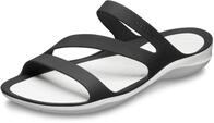 Crocs Herren Swiftwater Sandal W Sandalen, Black/White, 41/42 EU