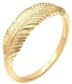 Elli Ring Damen Feder Fl&uuml;gel Boho Festival in 925 Sterling Silber vergoldet