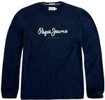 Pepe Jeans Herren Eggo Long T-Shirt, Marineblau, L
