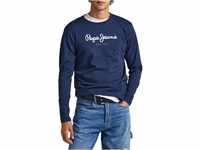 Pepe Jeans Herren Eggo Long T-Shirt, Marineblau, L