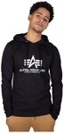 Alpha Industries Basic Hoody Kapuzensweat f&uuml;r Herren Black