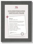 walther design Bilderrahmen grau 21 x 29,7 cm (DIN A4) Home Holzrahmen HO130D