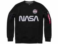 Alpha Industries NASA Reflective Sweater Sweatshirt für Herren Black