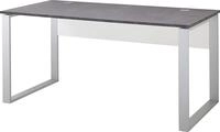 Germania 4150-261 Schreibtisch GW-Altino in Wei&szlig;/Basalto-Dunkel, 160 x 75 x 80...