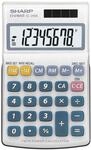 Sharp EL-250S Taschenrechner (8 Stellen, Solar- und Batteriebetrieb) Wei&szlig;