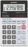 SHARP EL-W211G Taschenrechner (Solar, 10 Stellen) Lichtgrau
