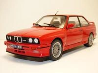 Solido BMW M3 E30 (rot) &ndash; Hochwertiges Diecast Modellauto im Ma&szlig;stab 1:18,