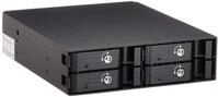 SilverStone SST-FS204B, tr&auml;gerloser 5, 25 Aluminium Hot Swap