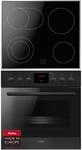 Amica Einbau Herd Set 65 Liter Multifunktionsbackofen mit Glaskeramikkochfeld