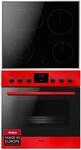 Amica Einbau Herd Set 65 Liter Backofen mit Glaskeramikkochfeld Edelstahlrahmen 11