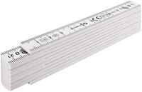 STABILA Kunststoff-Gliederma&szlig;stab Type 1107, 2 m, wei&szlig;, metrische Skala