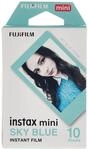 instax Instax Mini Instant Film, Blau, Einzelpackung, 16537055, SkyBlue, 1er Pack