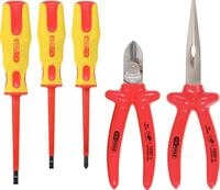 KS Tools 117.1770 ERGOTORQUE VDE Zangen- und Schraubendreher-Satz, 5-tlg. Variante 2