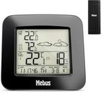 Mebus Funk-Wetterstation mit Au&szlig;ensensor Thermometer Hygrometer Wettervorhersage
