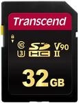Transcend 32GB microSDHC 700S Speicherkarte mit Adapter, UHS-II U3, V90, bis zu 285