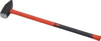Meister Vorschlaghammer - 4 kg Kopfgewicht - Vibrationsarmer Fiberglas-Stiel -