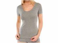 Schiesser Damen Shirt halbarm Unterhemd Feinripp - Naturschönheit