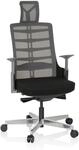 hjh OFFICE 640400 Profi B&uuml;rostuhl SKARIF Stoff Schwarz/Grau ergonomischer...