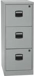 Bisley Home H&auml;ngeregistraturschrank PFA, 3 HR-Schubladen, Metall, 355 Silber, 40 x