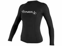 O'Neill Wetsuits Damen Basic Skins Long Sleeve Rash Guard Vest, Black, S