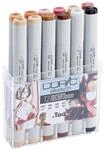 COPIC Sketch Set "Portrait", 12er Set im Acryl-Display, Twin Marker mit einer