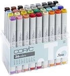 COPIC Classic Marker Set mit 36 Farben, professionelle Layoutmarker,...