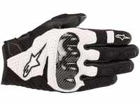 Alpinestars Motorradhandschuhe SMX-1 Air V2 Gloves Black White, Schwarz/Weiss, S