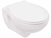 'aquaSu® Wand WC-Set, Tiefspüler, Spülrandlose Toilette, Hängetoilette,...