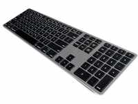Matias FK418BTLB-DE Aluminum Wireless Tastatur mit Hintergrundbeleuchtung USB