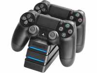 snakebyte PS4 TWIN:CHARGE 4 – schwarz – Ladestation für PlayStation 4/ PS4...