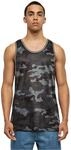 Urban Classics Herren Tanktop Camo Mesh Tanktop, l&auml;ssiges Tanktop f&uuml;r M&auml;nner,