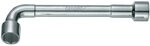 GEDORE 25 PK 9 Doppelsteckschl&uuml;ssel mit Bohrung 9 mm, 9 mm/6-kant doppelt, Silber