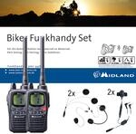 Midland G9 Pro Biker Set C923.S1, 2 x G9 Pro Funkger&auml;te mit Headsets f&uuml;r Helme,