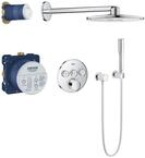 GROHE SmartControl Mixer, Duschsystem mit Mischer (Regendusche mit 3 Absperrventilen,
